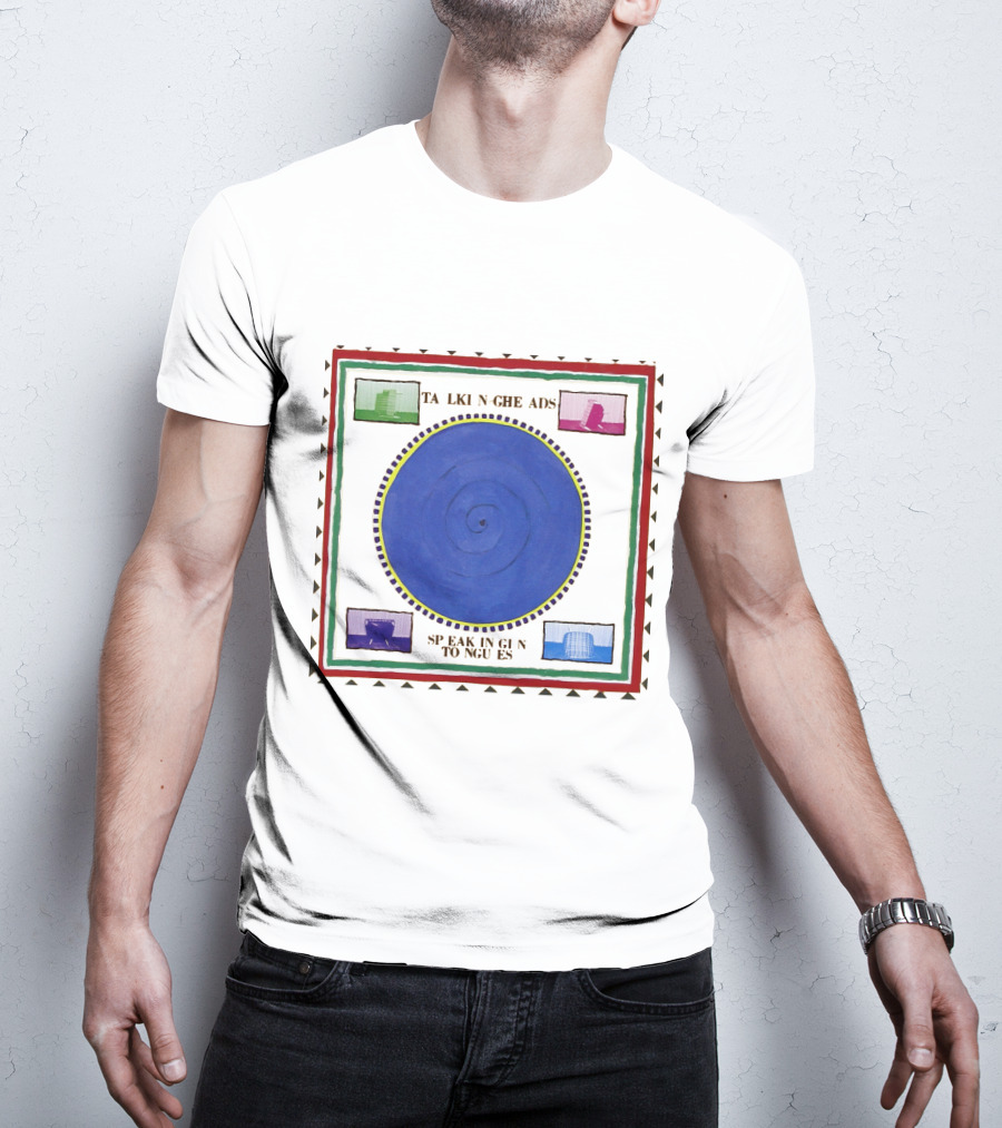 Talking Heads Speaking In Tongues Album Spiral Squares T-Shirt