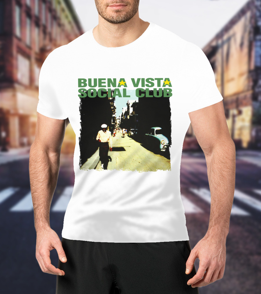 Buena Vista Social Club Vintage Havana Street Scene T-Shirt