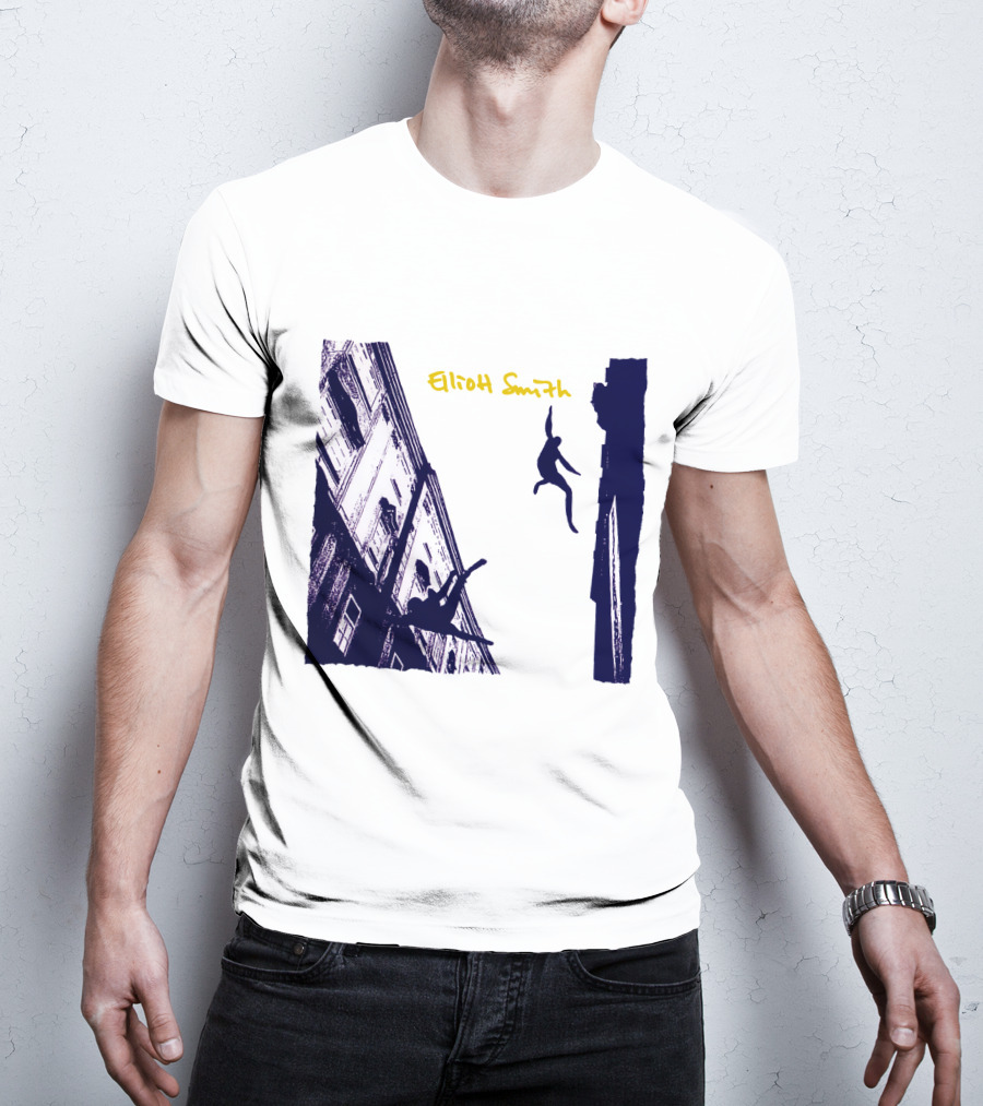 Elliott Smith Leaping Figures Urban Scene T-Shirt