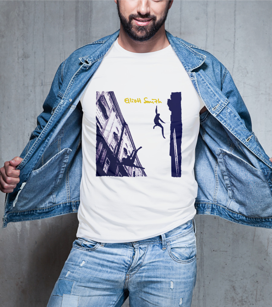 Elliott Smith Leaping Figures Urban Scene T-Shirt