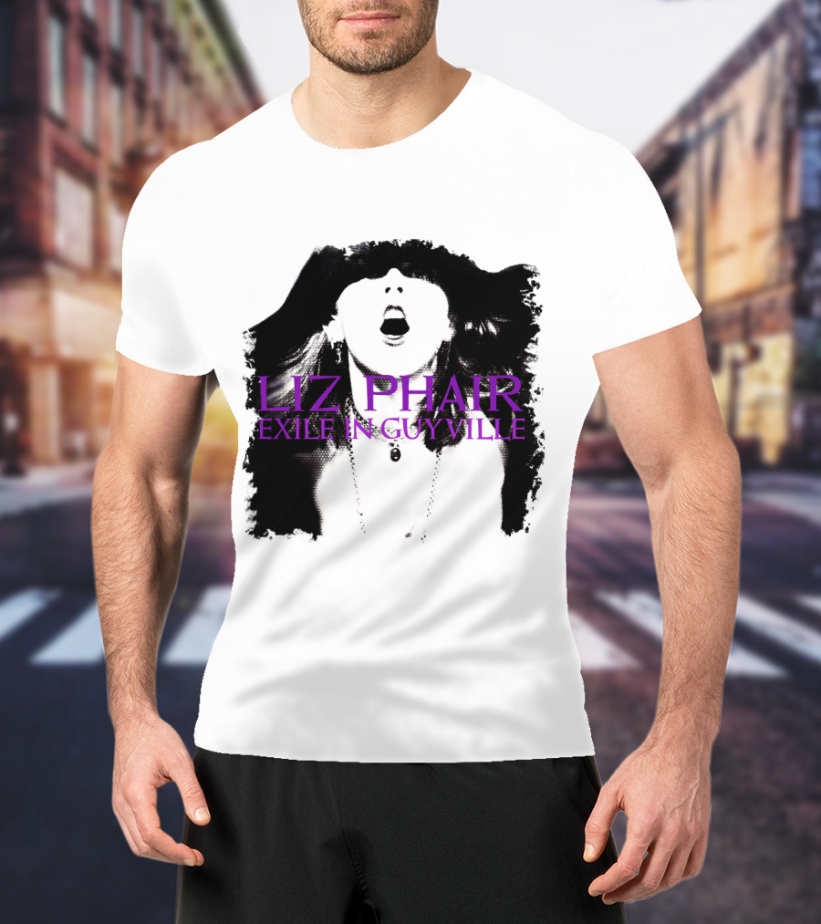 Liz Phair Exile In Guyville Bold Monochrome Portrait With Necklace T-Shirt