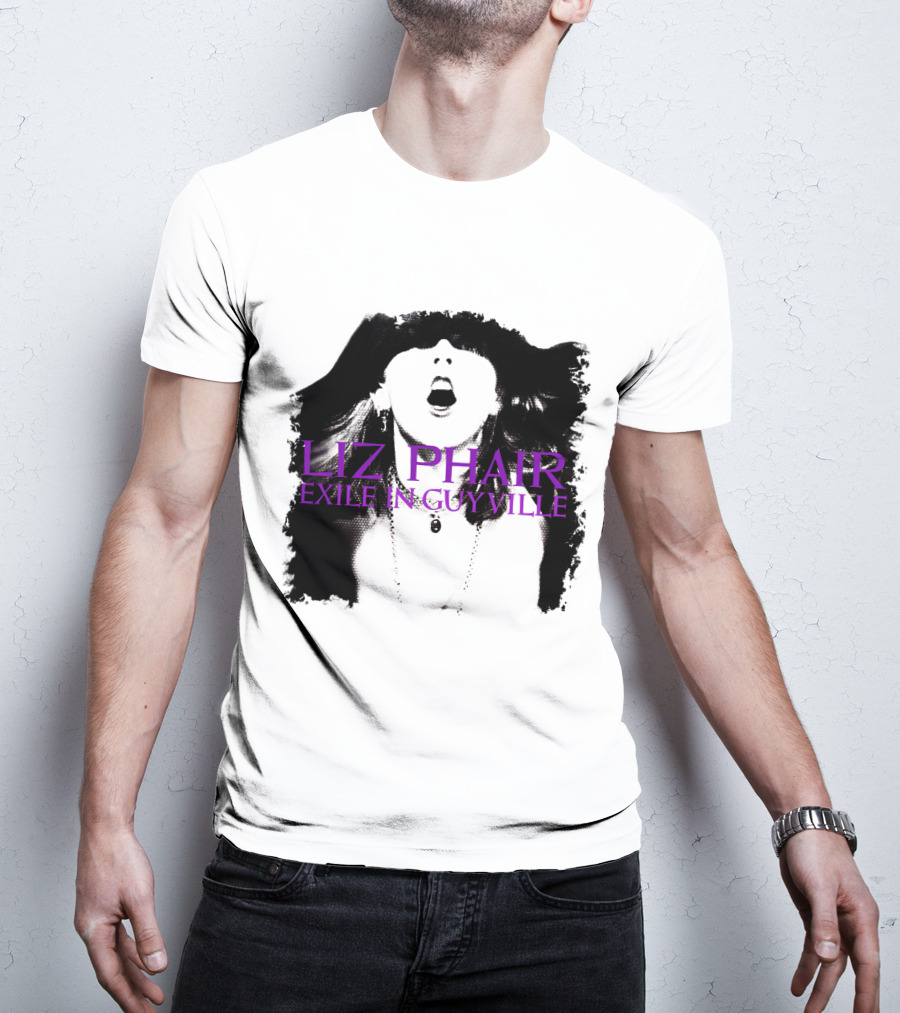 Liz Phair Exile In Guyville Bold Monochrome Portrait With Necklace T-Shirt