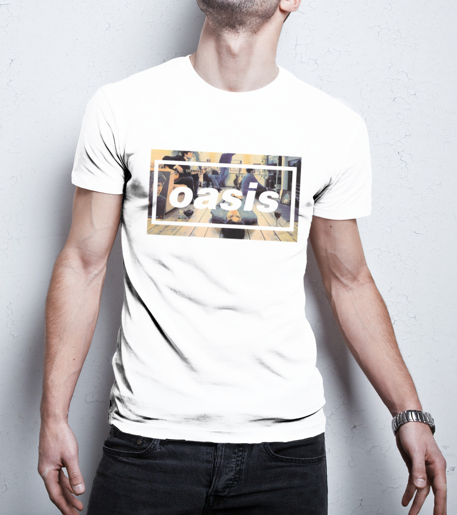 Oasis Definitely Maybe Rock Band Album Cover T-Shirt