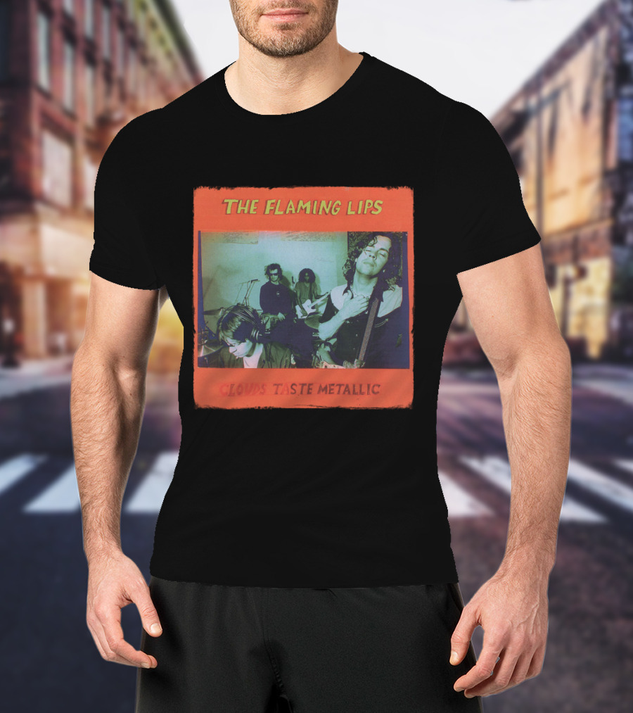 The Flaming Lips Clouds Taste Metallic Album Cover T-Shirt