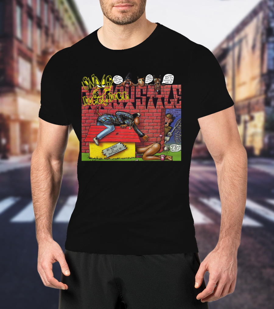 Snoop Doggy Dogg Doggystyle Album Cover Comic Be Ware Of Dogg 1993 T-Shirt