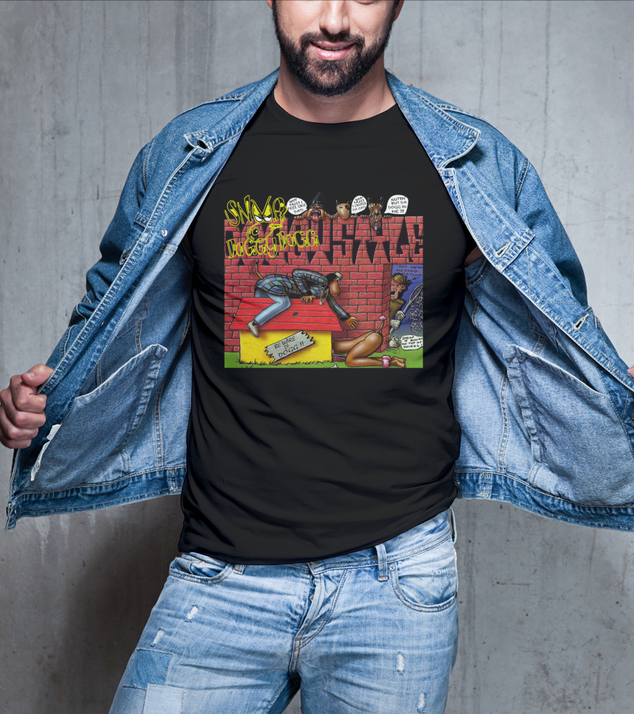 Snoop Doggy Dogg Doggystyle Album Cover Comic Be Ware Of Dogg 1993 T-Shirt