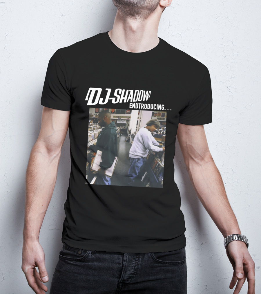 Dj Shadow Endtroducing Album Cover Vinyl Record Store Scene T-Shirt