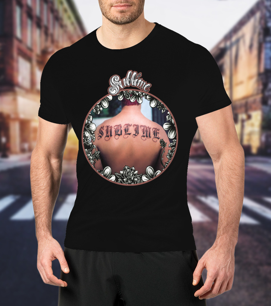 Sublime Floral Tattoo Back T-Shirt