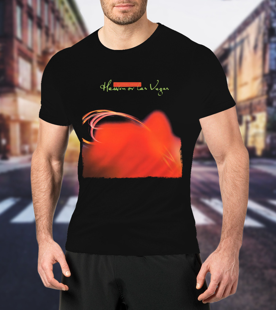 Cocteau Twins Heaven Or Las Vegas Red Abstract Swirl T-Shirt