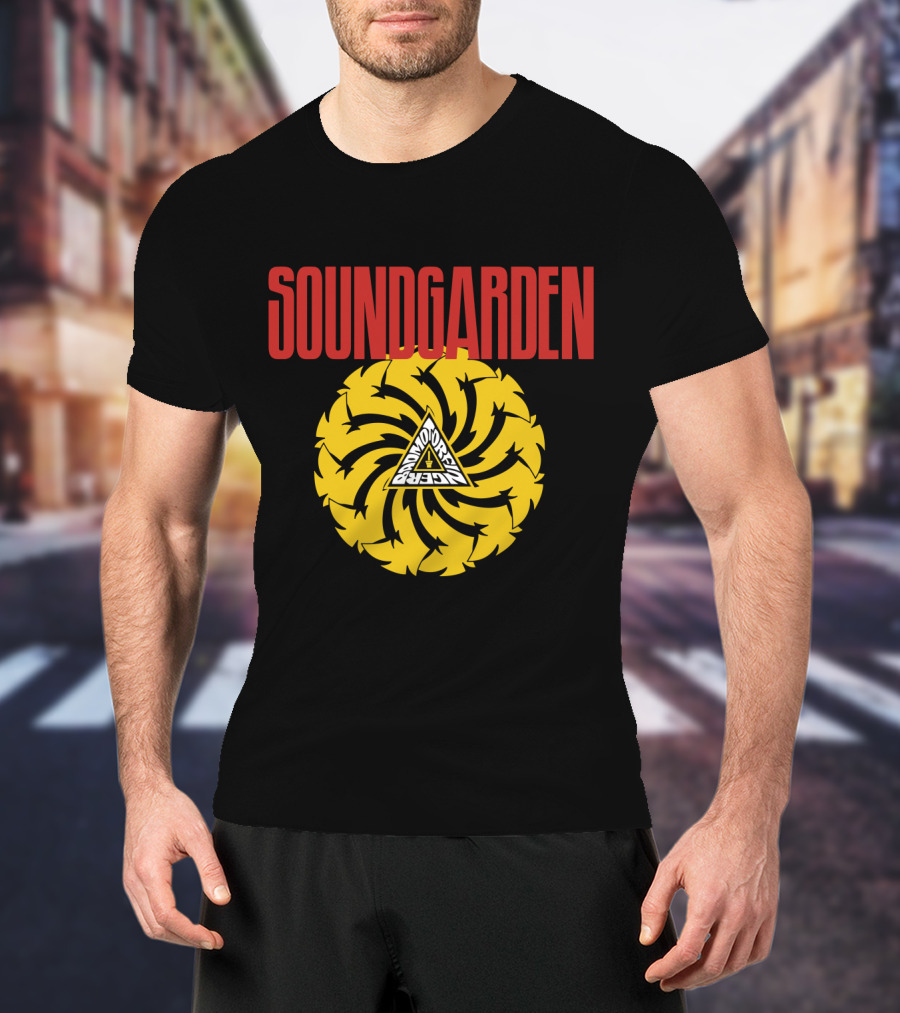 Soundgarden Badmotorfinger Spiral Triangle T-Shirt