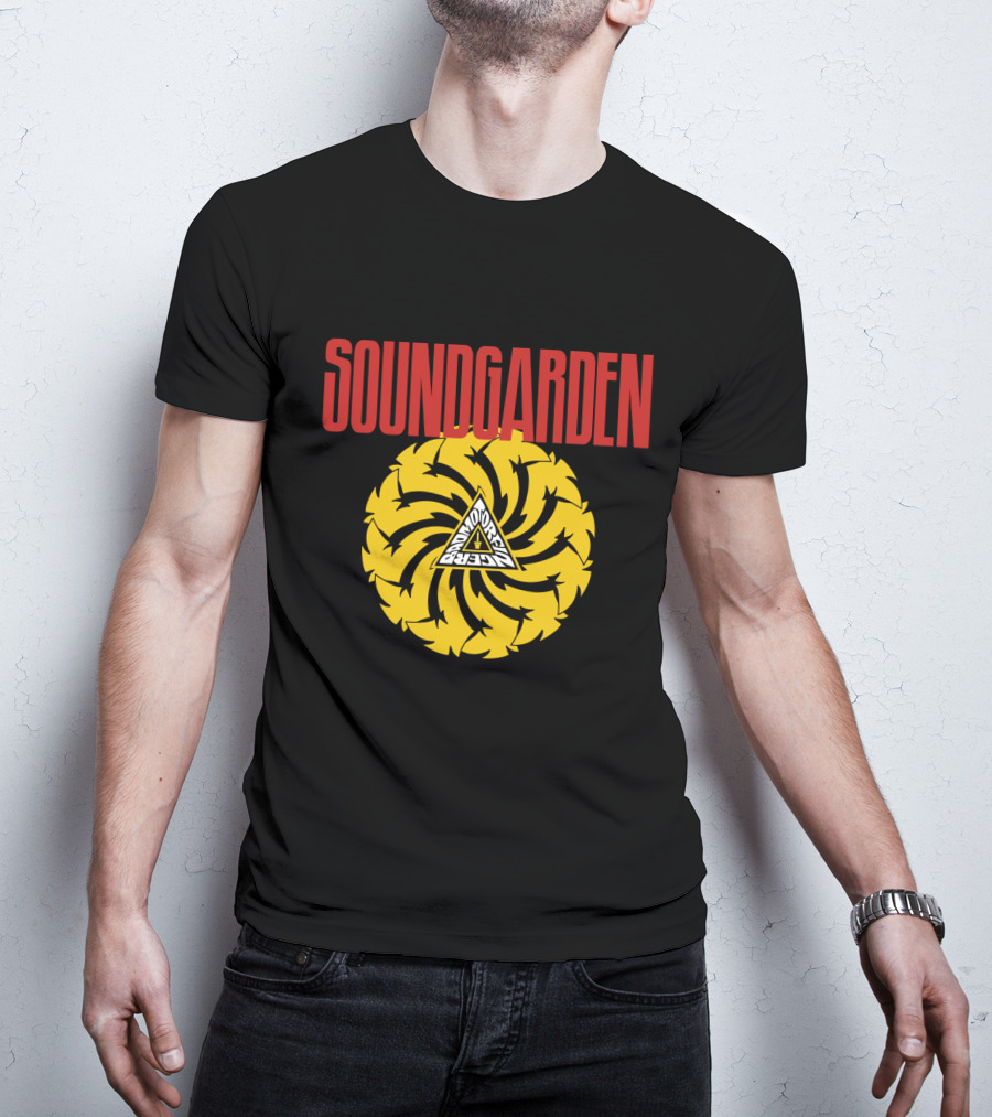 Soundgarden Badmotorfinger Spiral Triangle T-Shirt