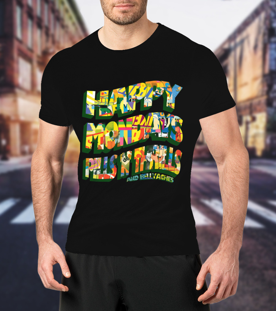 Happy Mondays Pills 'N' Thrills And Bellyaches Colorful 90s Album T-Shirt