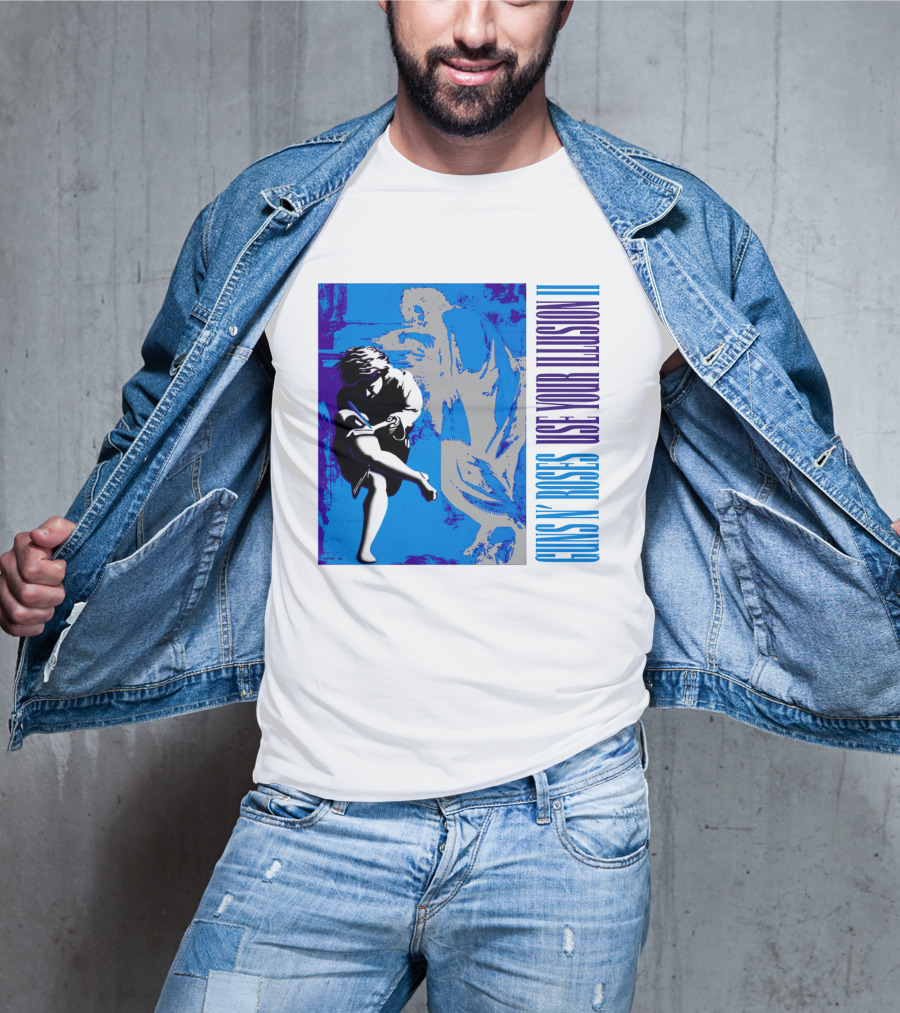 Guns N Roses Use Your Illusion Ii Blue Angel Artwork T-Shirt