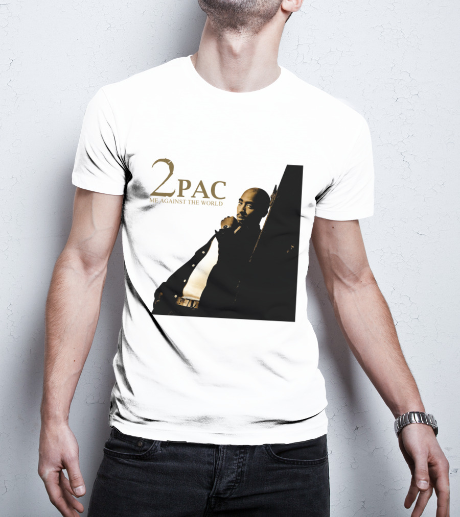 2Pac Me Against The World Album Cover With Tupac Shakur Photo T-Shirt