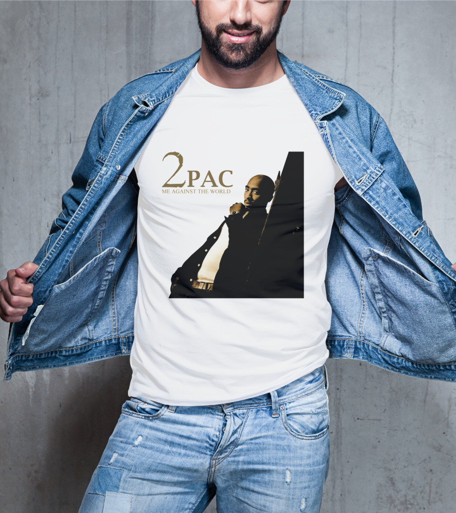 2Pac Me Against The World Album Cover With Tupac Shakur Photo T-Shirt