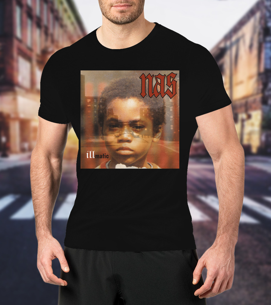 Nas Illmatic Album Art Young Boy New York Urban Landscape T-Shirt