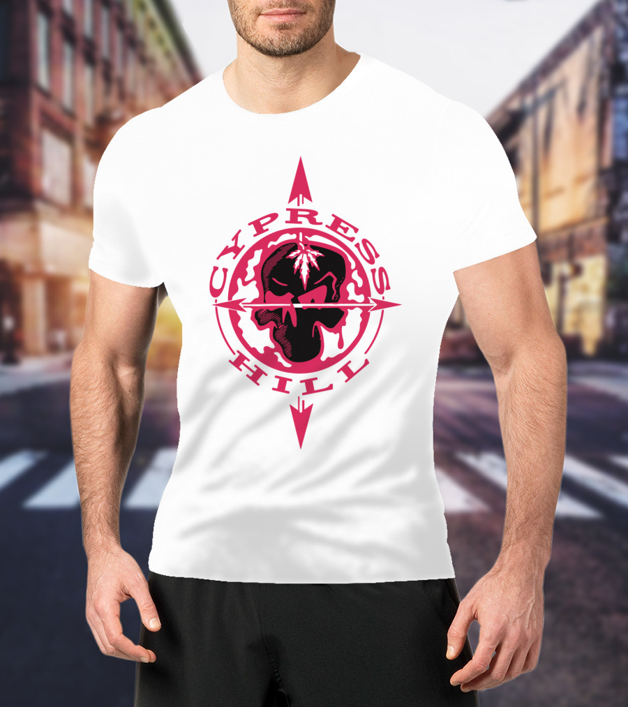 Cypress Hill Red Skull Compass T-Shirt