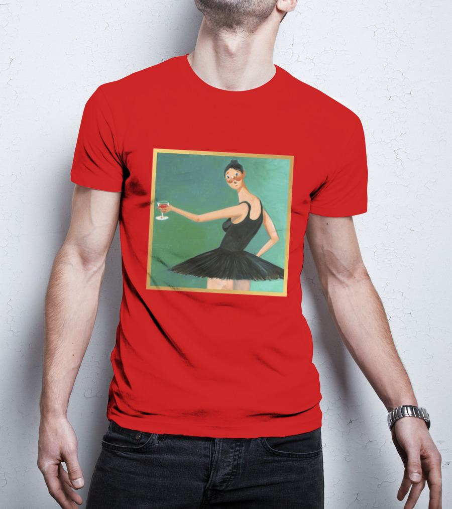 Kanye West My Beautiful Dark Twisted Fantasy Ballerina Cover Art T-Shirt