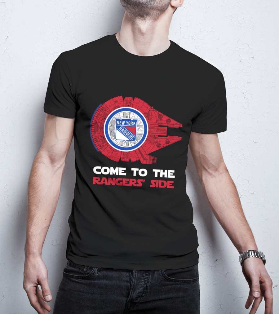 New York Rangers Millennium Falcon Come To The Rangers' Side T-Shirt