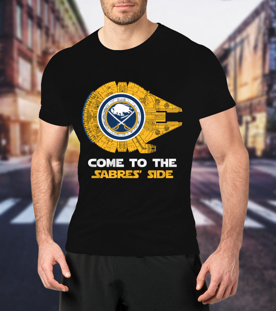 Come To The Sabres' Side Buffalo Sabres Millennium Falcon T-Shirt