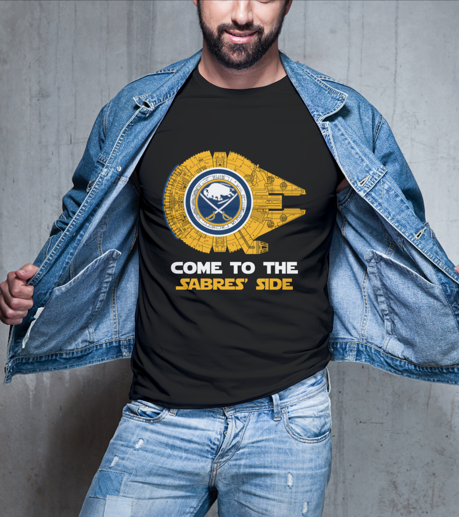 Come To The Sabres' Side Buffalo Sabres Millennium Falcon T-Shirt