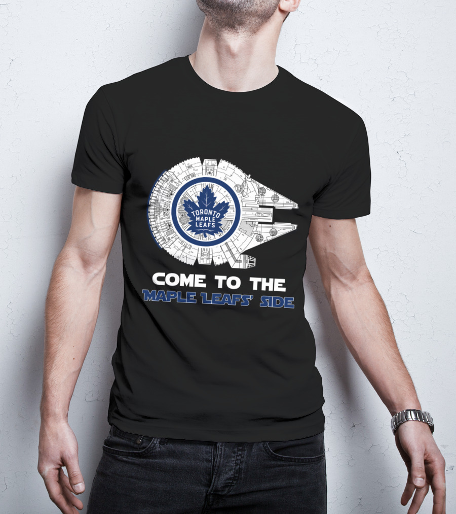 Toronto Maple Leafs Come To The Maple Leafs' Side Millennium Falcon T-Shirt