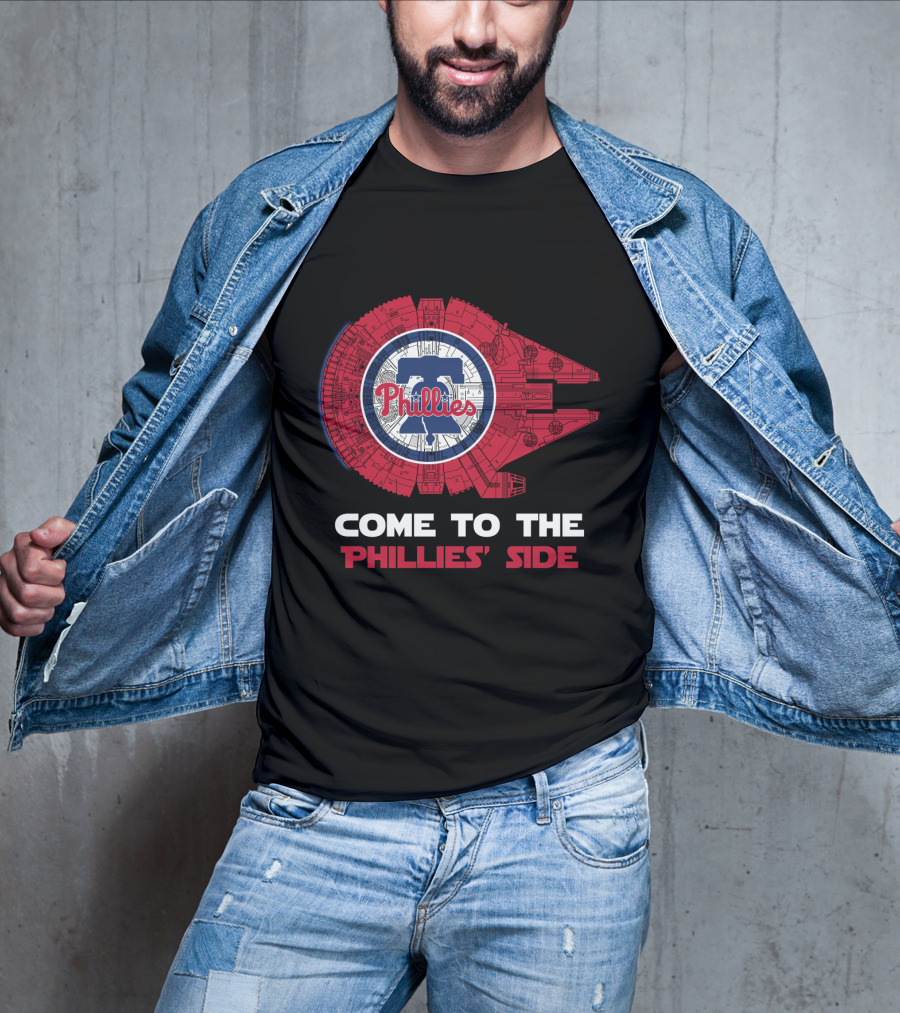 Phillies Millennium Falcon Come To The Phillies' Side T-Shirt