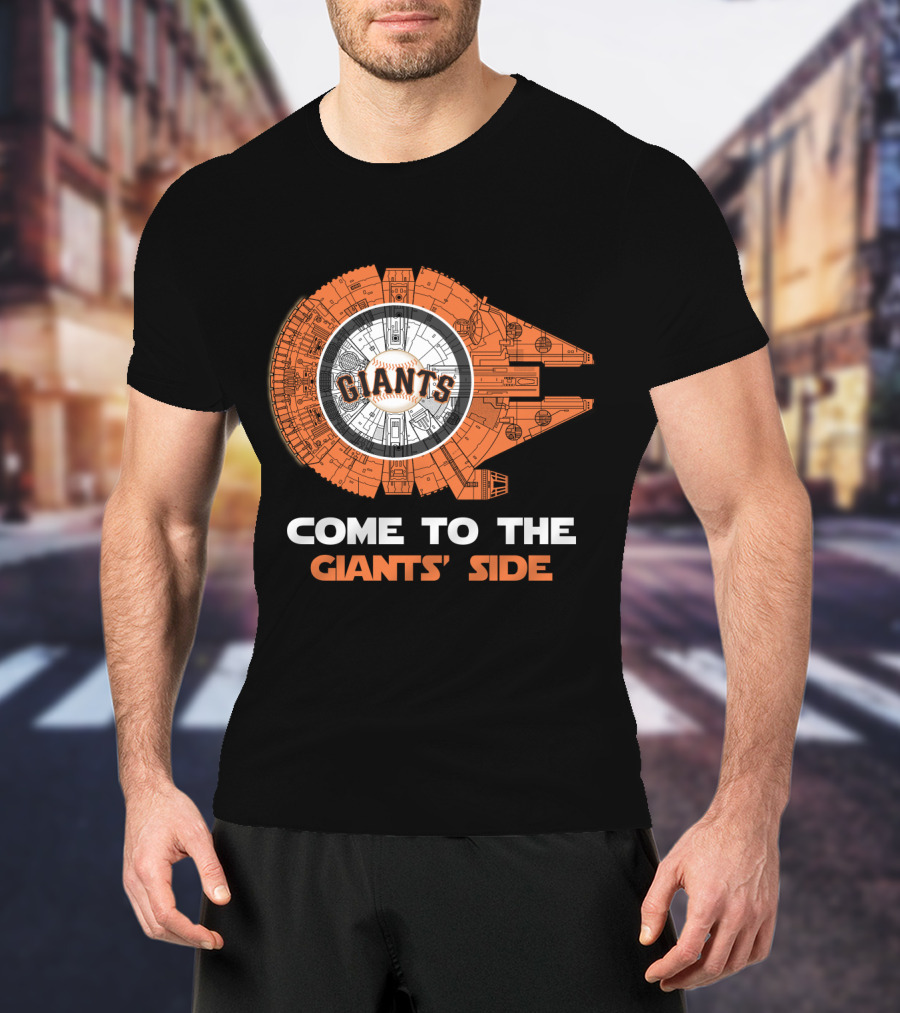 San Francisco Giants Come To The Giants' Side Millennium Falcon MLB T-Shirt