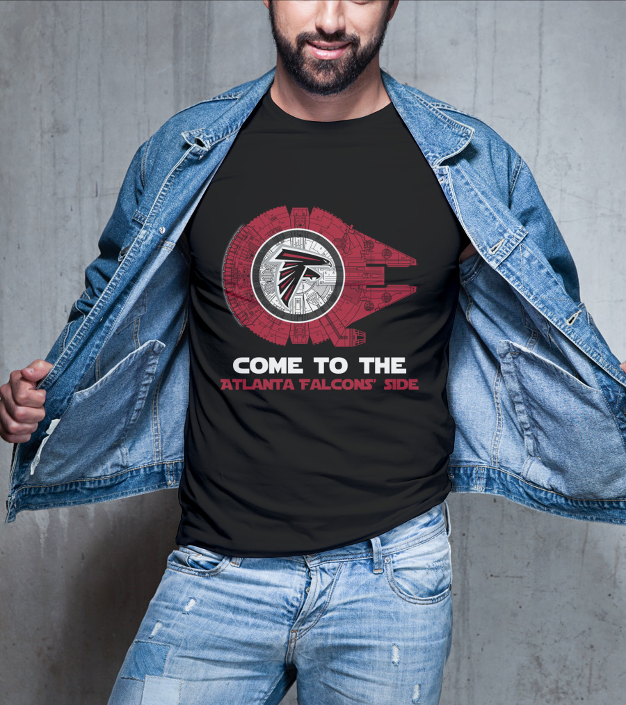 Come To The Atlanta Falcons' Side - Millennium Falcon Nfl T-Shirt