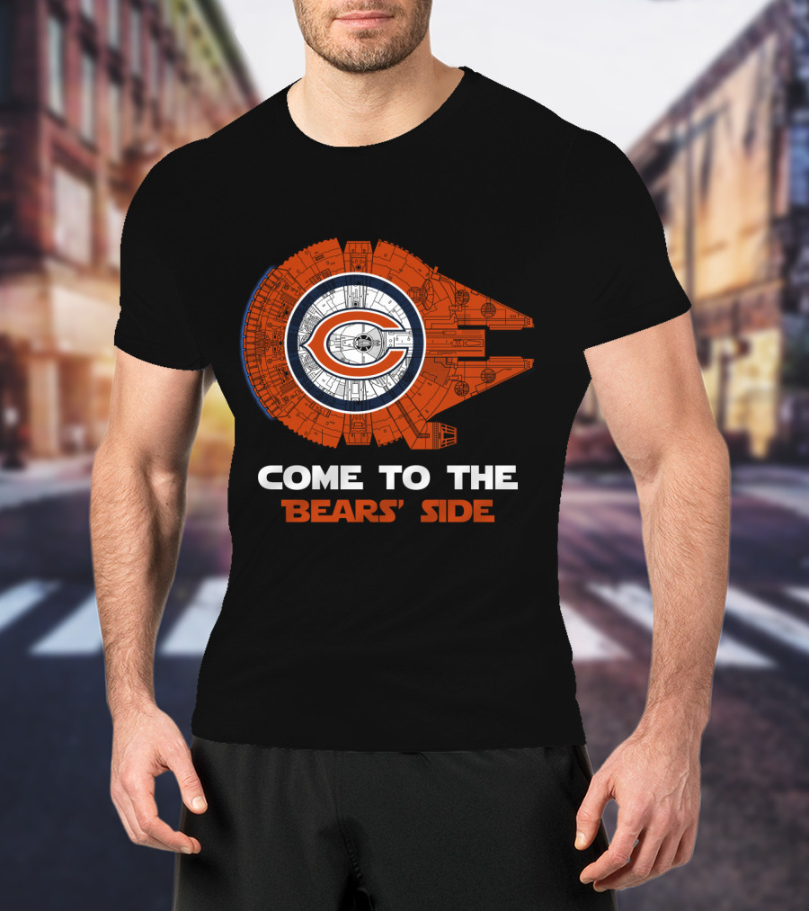 Come To The Bears' Side Millennium Falcon Chicago Bears Nfl T-Shirt