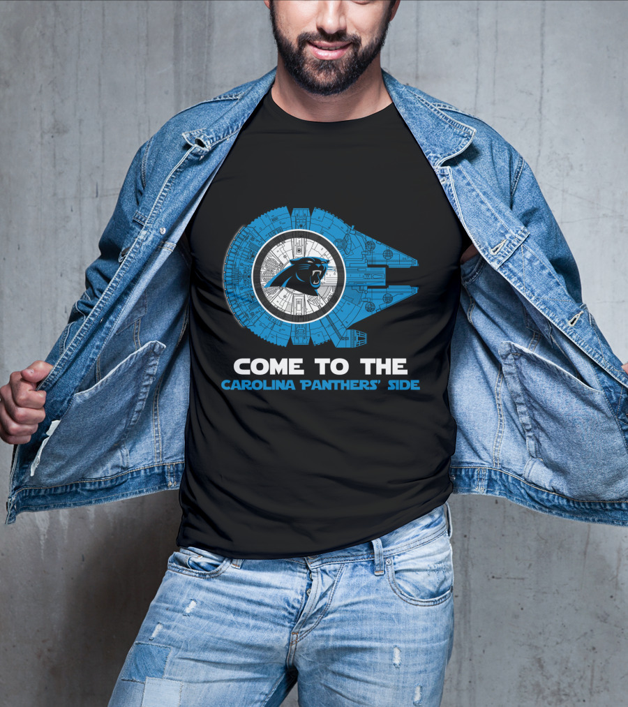 Come To The Carolina Panthers' Side Millennium Falcon Nfl T-Shirt