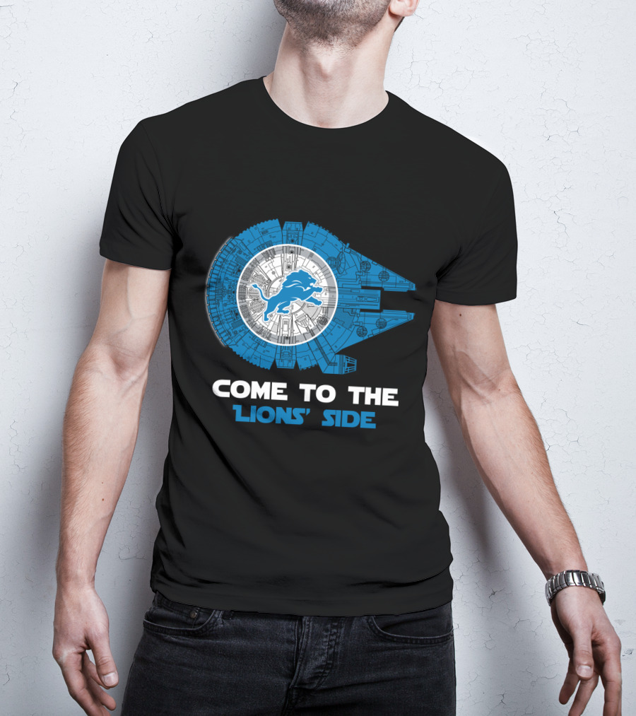 Come To The Lions' Side Detroit Millennium Falcon Nfl T-Shirt