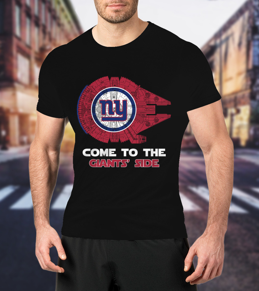 New York Giants Millennium Falcon Nfl Come To The Giants' Side T-Shirt