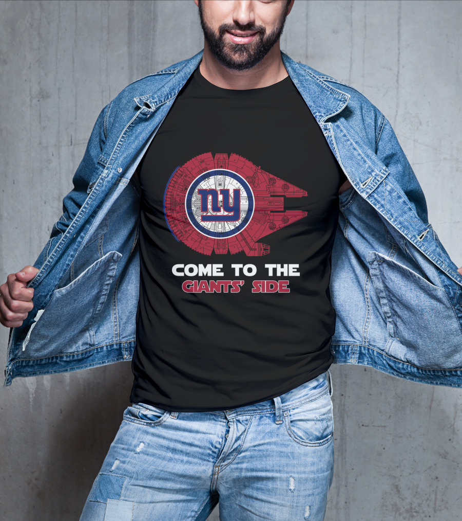 New York Giants Millennium Falcon Nfl Come To The Giants' Side T-Shirt