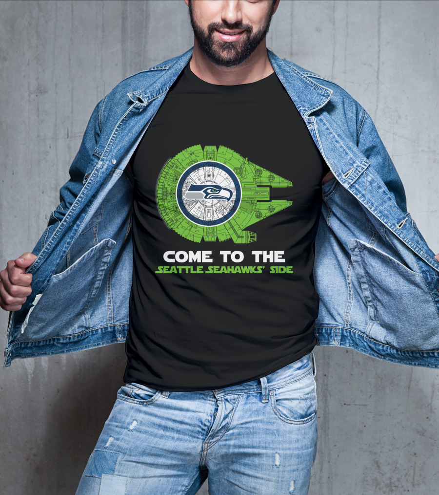 Come To The Seattle Seahawks' Side Millennium Falcon Nfl T-Shirt