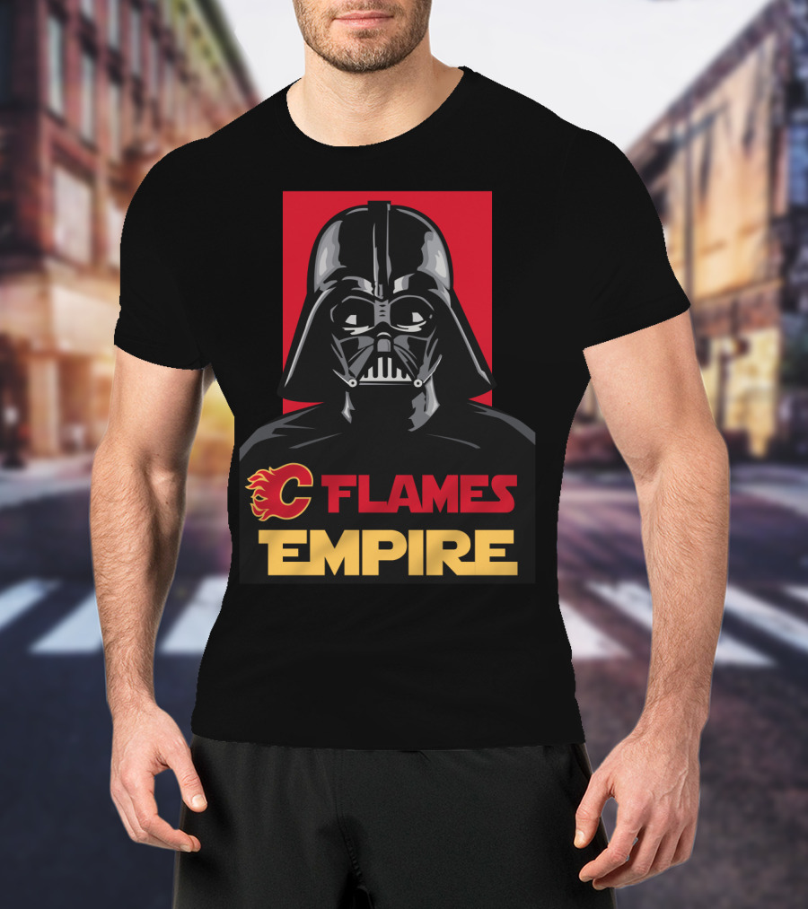 Calgary Flames Empire Darth Vader NHL T-Shirt