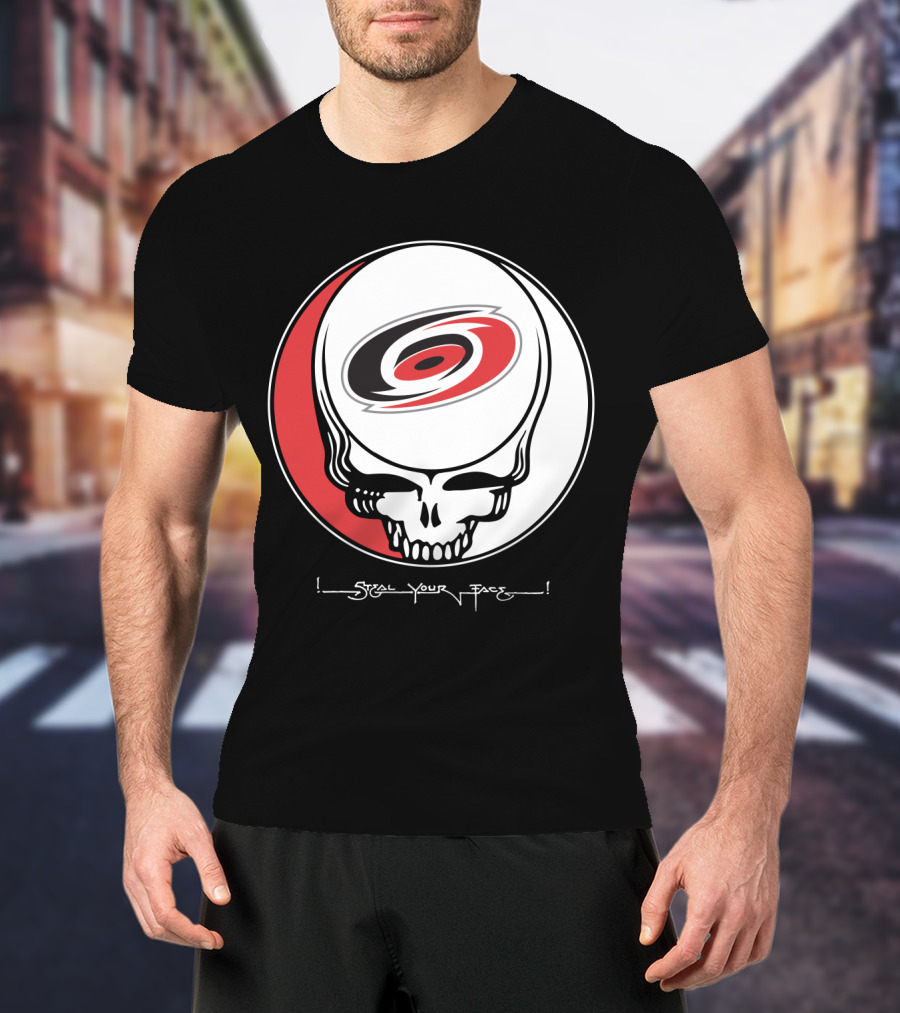 Steal Your Face Grateful Dead Carolina Hurricanes T-Shirt