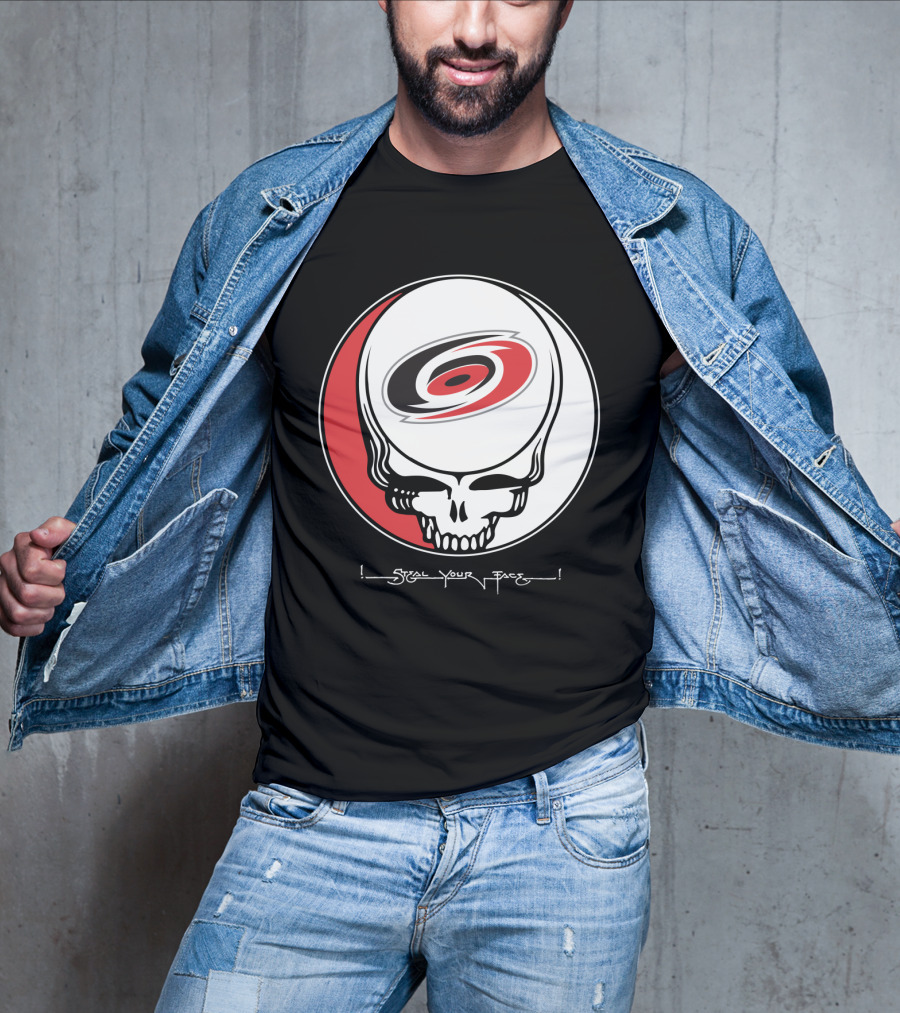 Steal Your Face Grateful Dead Carolina Hurricanes T-Shirt