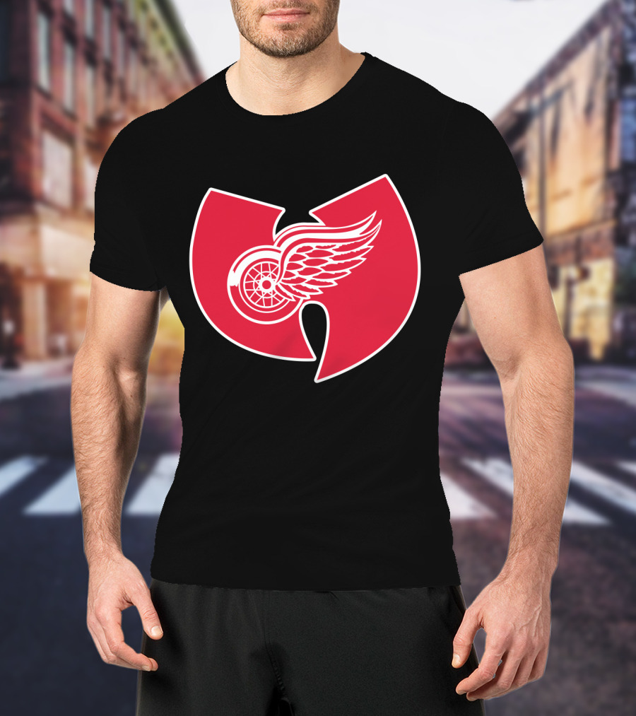 Detroit Red Wings Wu-Tang Clan Logo Merge T-Shirt