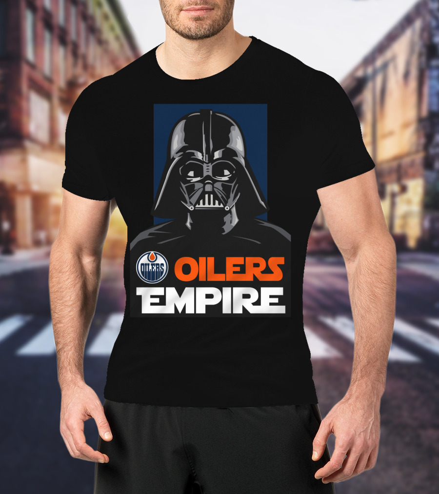 Edmonton Oilers Empire Darth Vader NHL T-Shirt