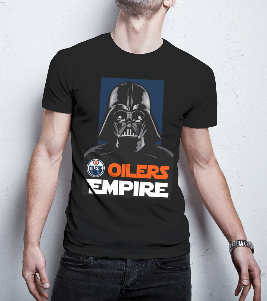 Edmonton Oilers Empire Darth Vader NHL T-Shirt
