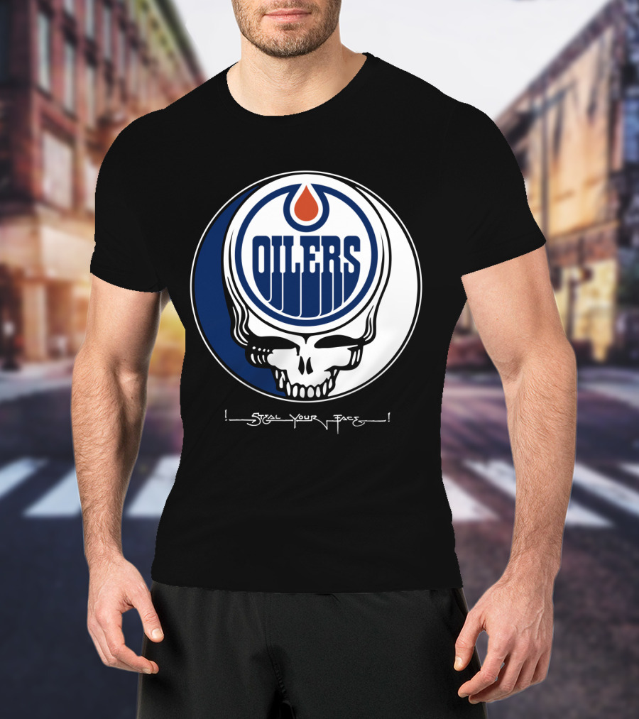 Grateful Dead Steal Your Face Edmonton Oilers T-Shirt