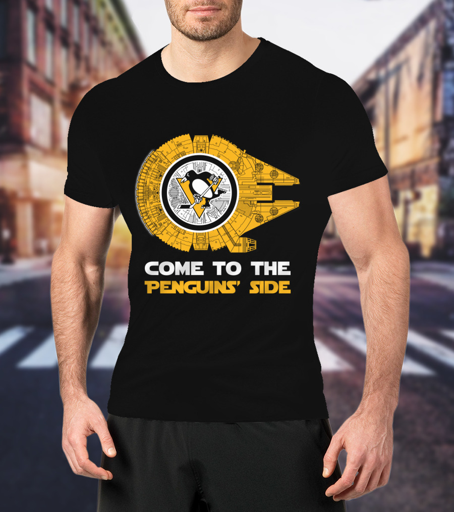 Pittsburgh Penguins Millennium Falcon Come To The Penguins' Side T-Shirt