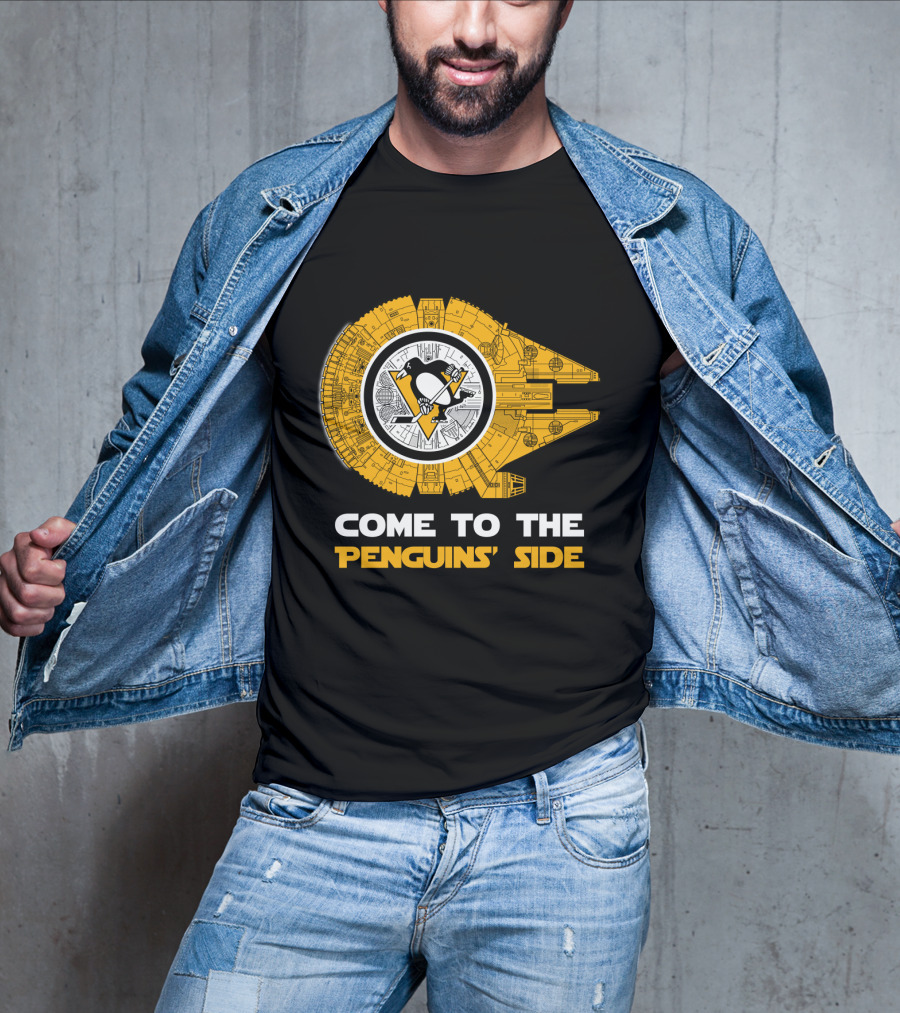 Pittsburgh Penguins Millennium Falcon Come To The Penguins' Side T-Shirt