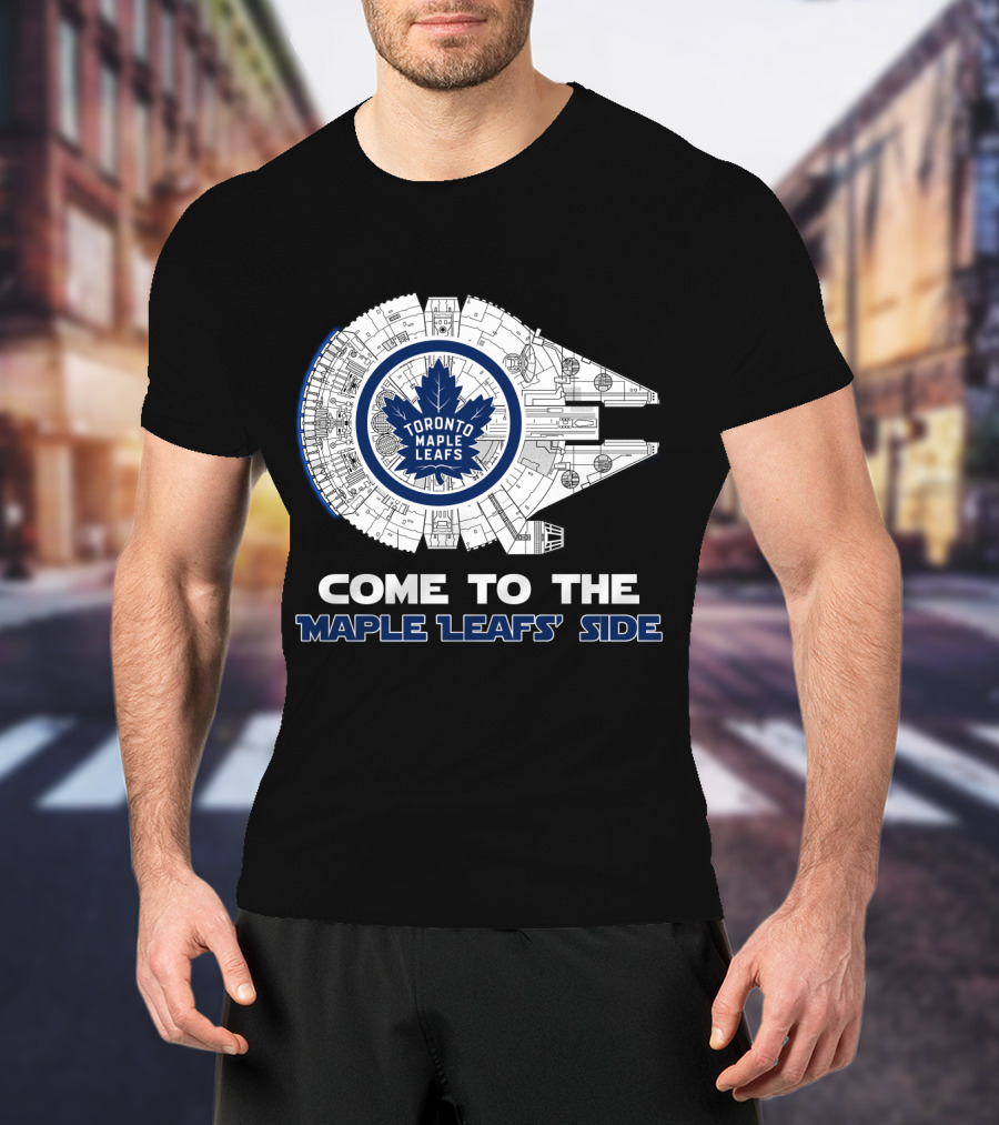 Toronto Maple Leafs Millennium Falcon Come To The Maple Leafs' Side T-Shirt