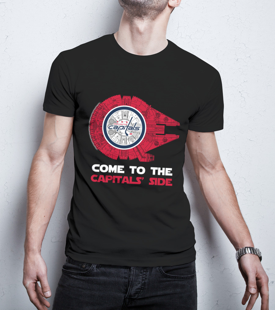 Washington Capitals Millennium Falcon Come To The Capitals' Side T-Shirt