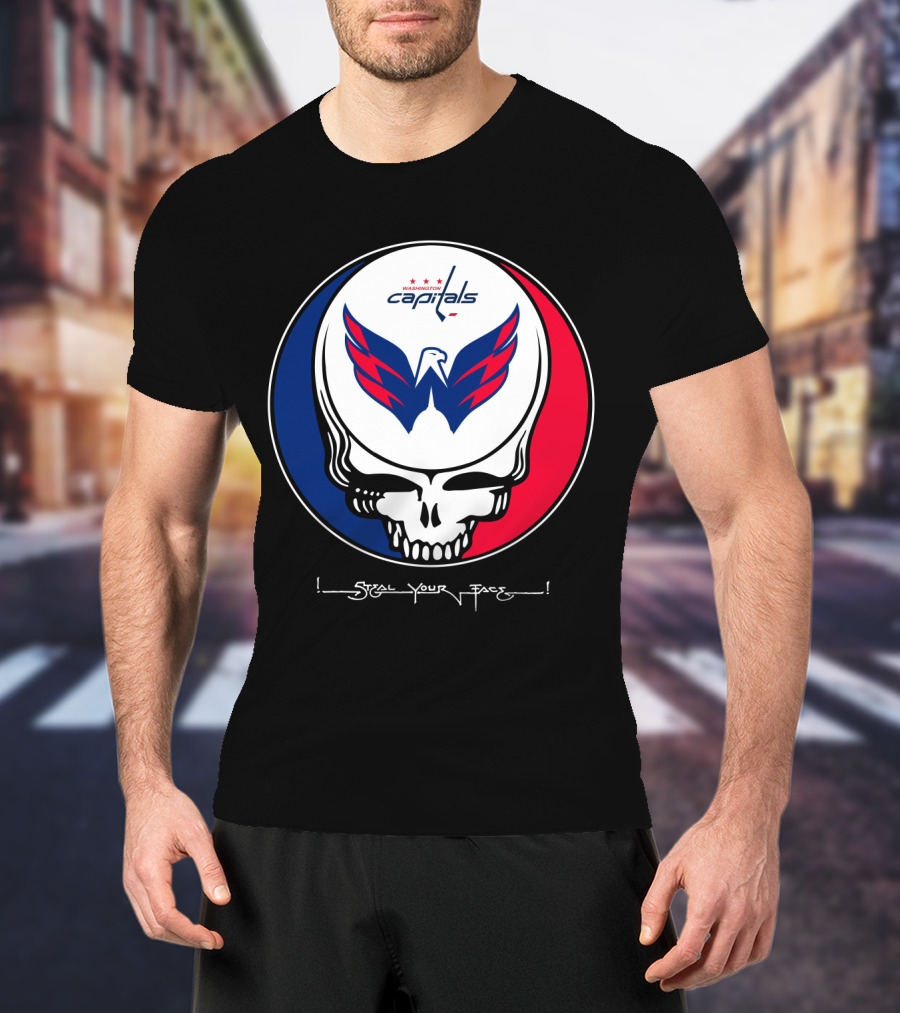 Grateful Dead Washington Capitals Steal Your Face T-Shirt