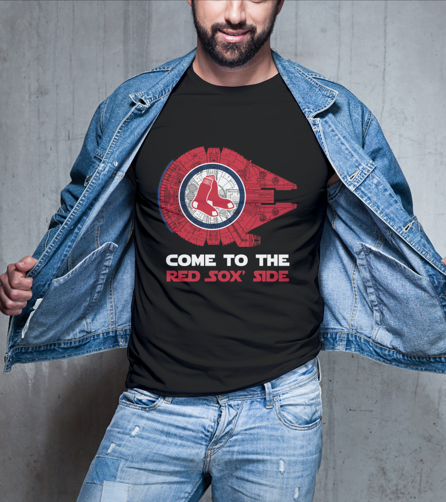 Come To The Boston Red Sox' Side Millennium Falcon T-Shirt