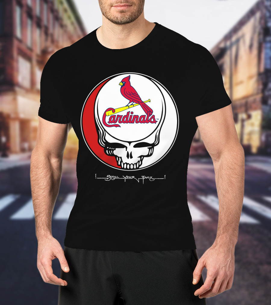 GRATEFUL DEAD St. Louis Cardinals Steal Your Face T-Shirt