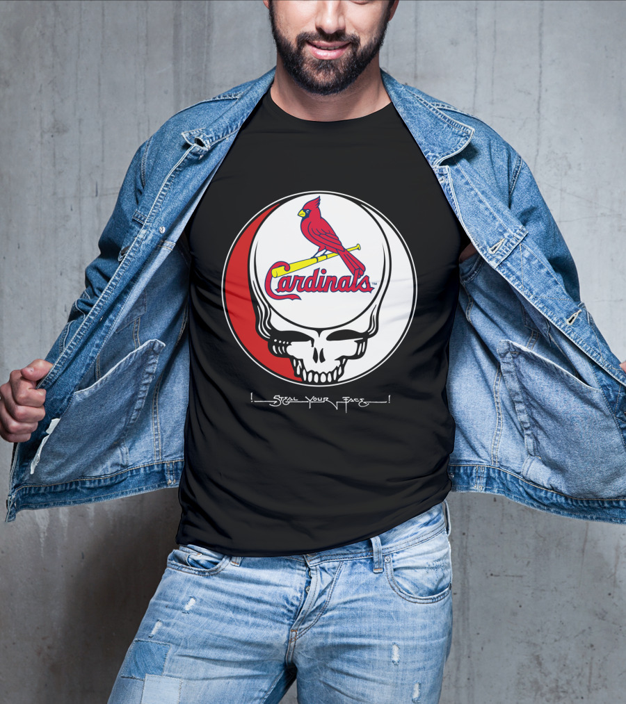 GRATEFUL DEAD St. Louis Cardinals Steal Your Face T-Shirt